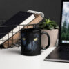 CNK "Ninja Gaze 1" Black Glossy Mug