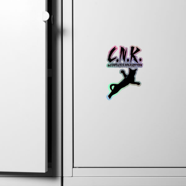 "CNK Logo Pounce" Holographic stickers
