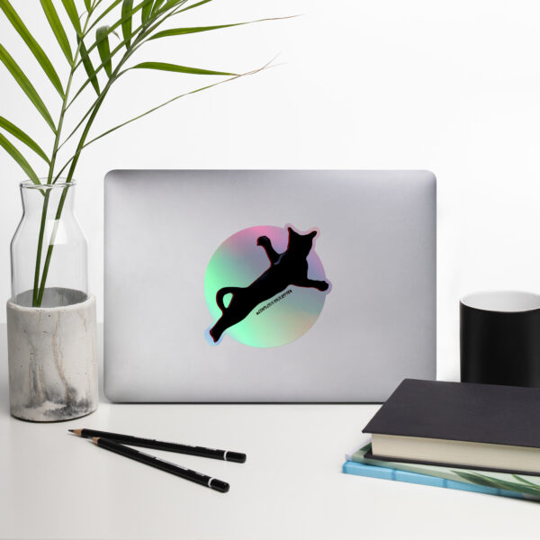 "CNK Pounce round" Holographic stickers