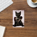"Ninja Kitty" Standard Postcard