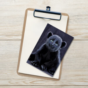 "Baby puma kitty sitting" Standard Postcard