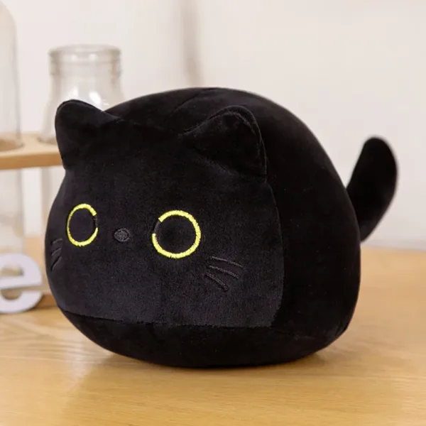 Black Kitty Plush, 10-70cm (Cat A: pink ears)