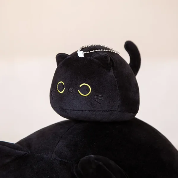 Black Kitty Plush, 10-70cm (Cat A: pink ears)
