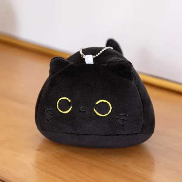 Black Kitty Plush, 10-70cm (Cat A: pink ears)