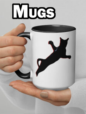 CNK "I live with a Minipanther" Enamel Mug