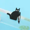 Bloody Knife Killer Black Cat Enamel Pin Punk Gothic Animal Brooch Accessories Spooky Dark Art Metal Badge New Year Jewelry