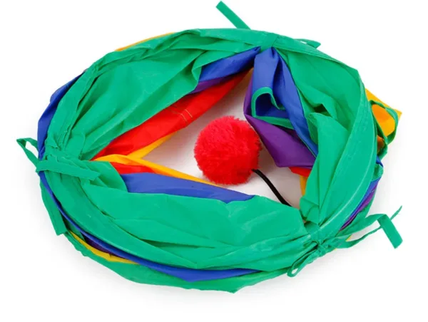 Indoor-2-3-4-5-way-Collapsible-Cat-Tunnel-Tube-Kitty-Tunnel-Bored-Cat-Pet-Toys-5 Tunnels !