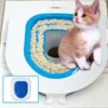 Universal Cat Toilet Training Kit With Any Cat Reusable Cats Dogs Potty Training Seat Pets Cleaning Cats Training Product