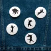 CNK "Shadows" Set of pin buttons